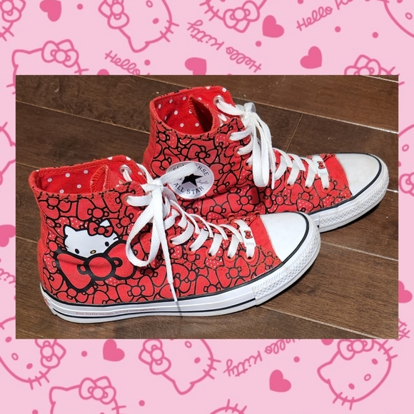 Hello Kitty X Converse All Star High Tops - Picture 2 of 7